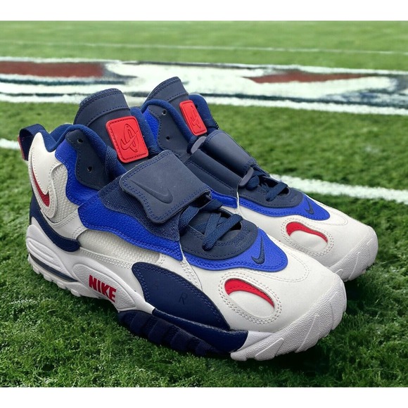 Nike Air Max Speed Turf Giants Blue White Red BV1165 Rare Mens 11.5 Fast Ship - Picture 1 of 12